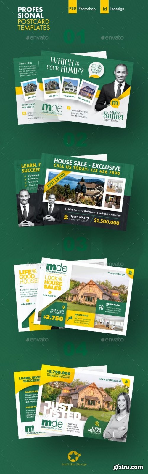 GraphicRiver - Real Estate Postcard Bundle Templates 37226148