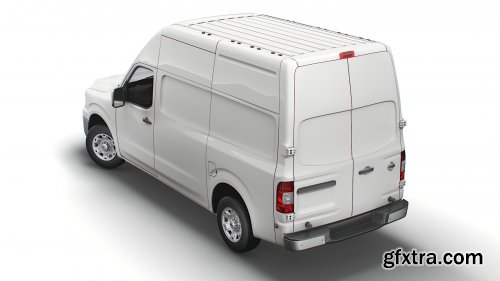 Turbosquid - Nissan NV Cargo 3500HDV8 SL High Roof 2022