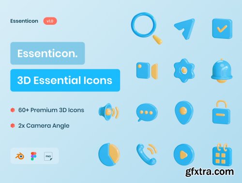 Essenticon - 3D Essential Icons