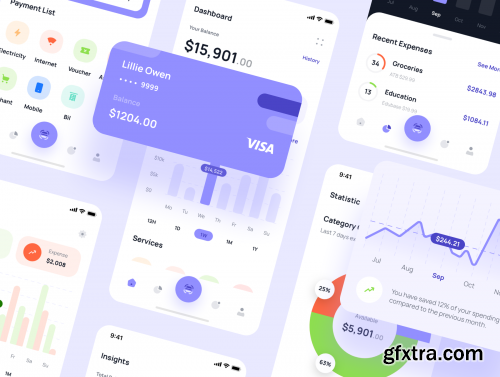  Paybase - Finance App UI Kits