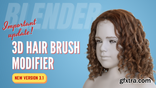 Blender Addon | 3d Hair Brush V3.1 - Modifier | Vfx Grace