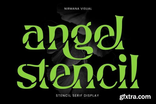 Angel Stencil - Logo font