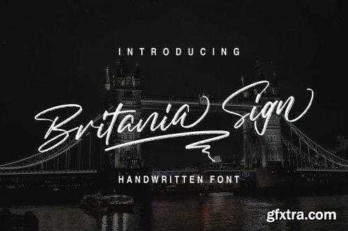 Britania Sign Font