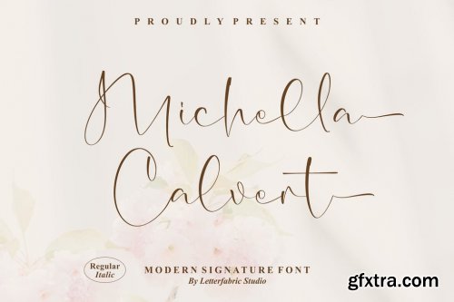 Michella Calvert Signature Font