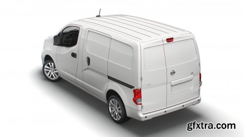 Turbosquid - Nissan NV200 Compact Cargo SV 2022 3D model