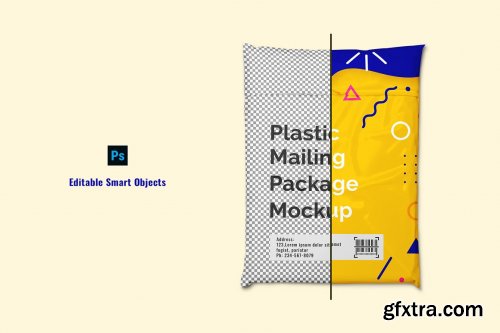 CreativeMarket - Polyethylene Mailer Package Mockup 7185637