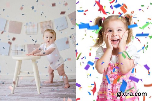 Paper Confetti Overlays