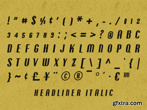  Headliner Font