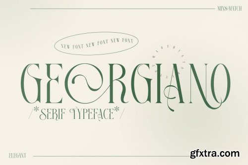 Georgian Serif Type Face