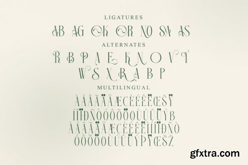 Georgian Serif Type Face