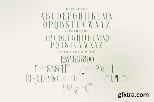 Georgian Serif Type Face