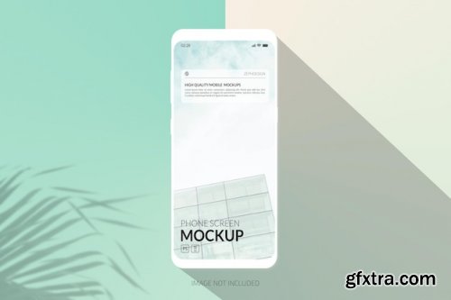 Mobile phone screen mockup