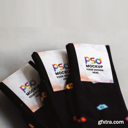 Sock label mockup