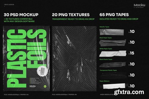 CreativeMarket - Wrinkled Plastics Bundle 6867000