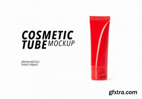 Red gel tube mockup