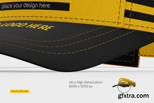 CreativeMarket - Half Cap Mockup Set 7186704