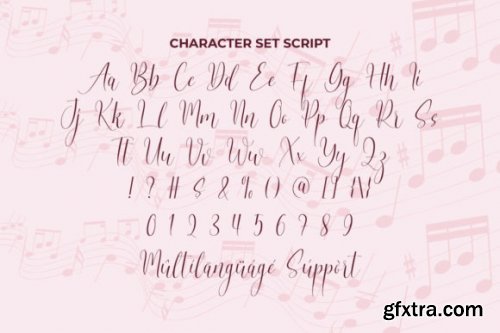  Melody Romantic Font