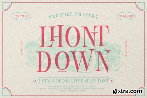  Lhont Down Font