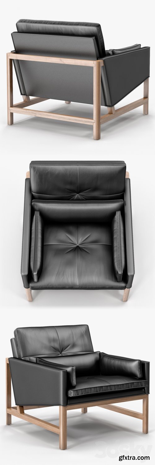  BassamFellows Low Back Lounge Chair