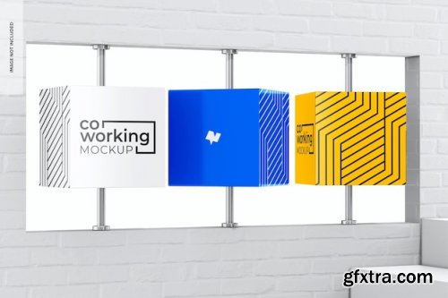 Office sign mockup