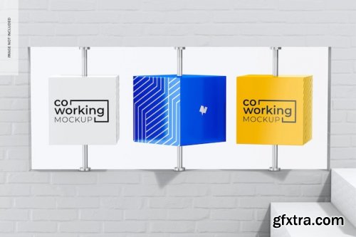 Office sign mockup