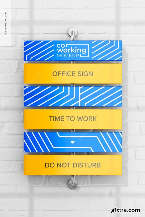 Office sign mockup