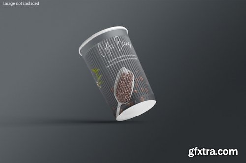 Plastic cup mockup