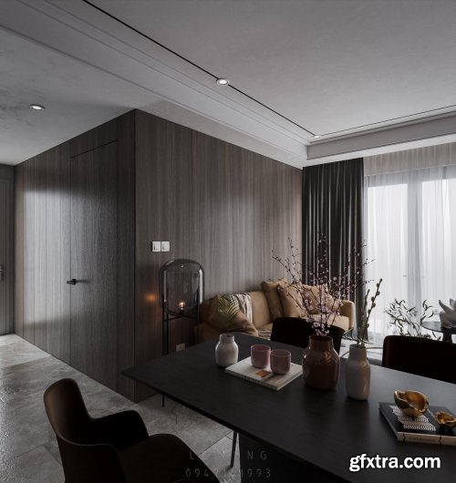 Apartment Interior by Le Tung