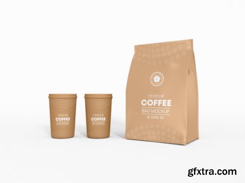  Exclusive Coffee Bag Mockup Mock-up Set