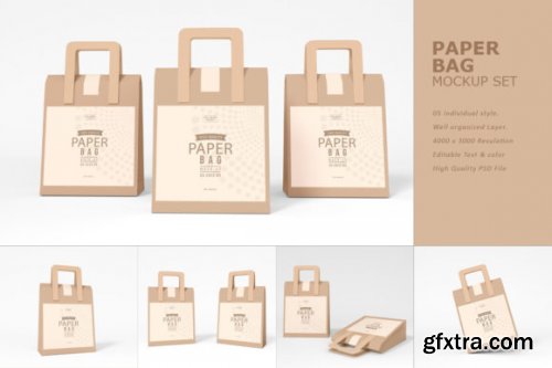  Exclusive Paper Bag Mock-up Set