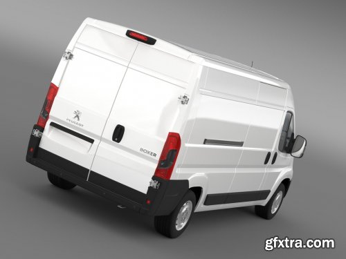 Turbosquid - Peugeot Boxer Van L3H2 2014