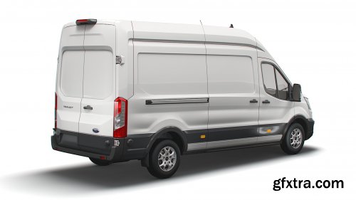 Turbosquid - Ford Transit Van L3H3 Limited 2021 3D Model