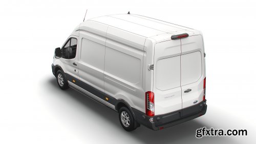 Turbosquid - Ford Transit Van L3H3 Limited 2021 3D Model