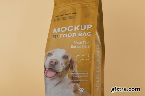 Pet food bag mockups