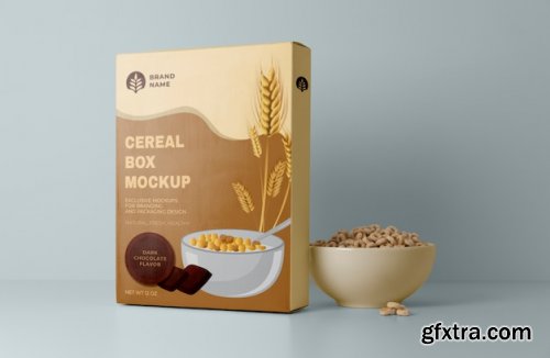 Cereal box design mockups