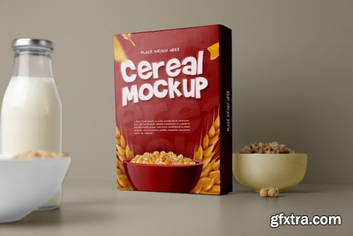 Cereal box design mockups