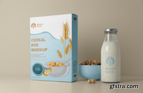 Cereal box design mockups