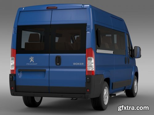 Cgtrader - Peugeot Boxer Window Van L2H2 2006-2014