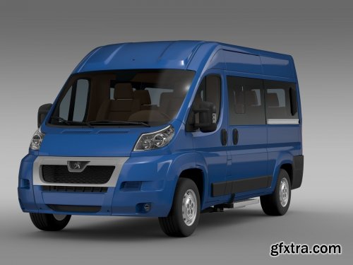 Cgtrader - Peugeot Boxer Window Van L2H2 2006-2014