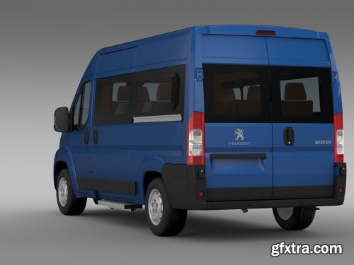 Cgtrader - Peugeot Boxer Window Van L2H2 2006-2014