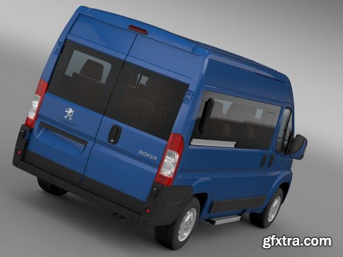 Cgtrader - Peugeot Boxer Window Van L2H2 2006-2014