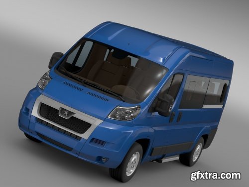 Cgtrader - Peugeot Boxer Window Van L2H2 2006-2014