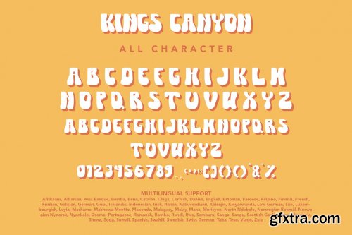KingsCanyon - A Groovy Display Font