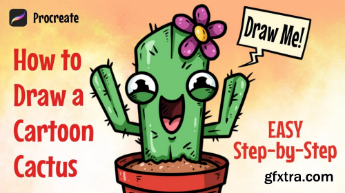  How To Create a Cartoon Cactus in Procreate/ Easy Step-By-Step