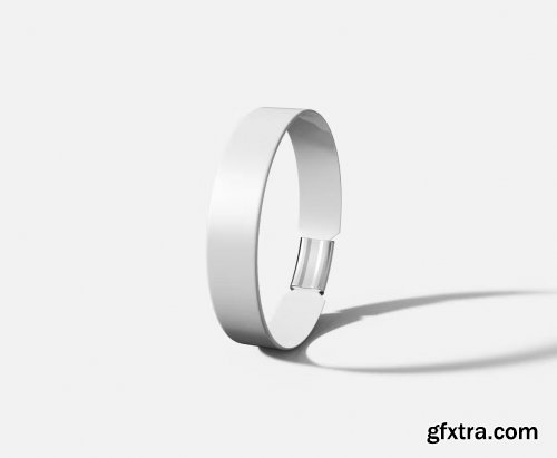 Silicone Wristband Mockup