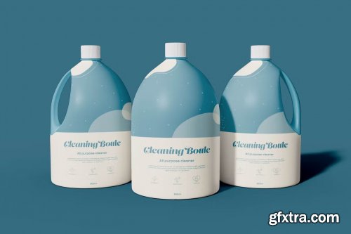 Cleaning Bottles Mockup