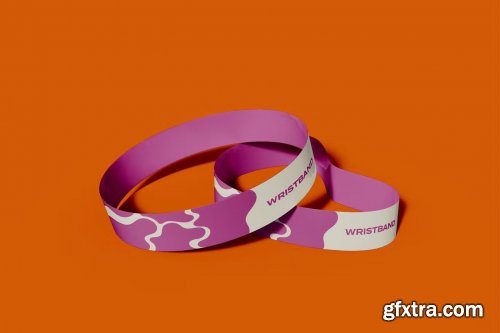 Silicone Wristband Mockup