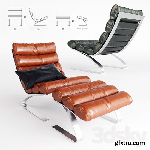  Cor Sinus Chair & Pouf