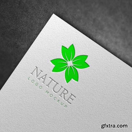 Logo mockup template 