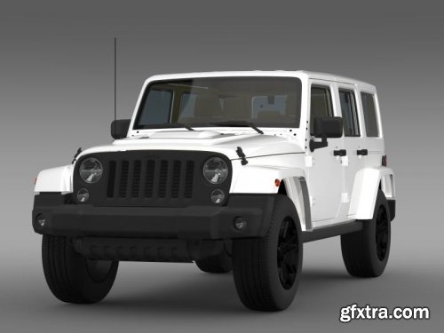 Cgtrader - Jeep Wrangler Unlimited Rubicon X 2014